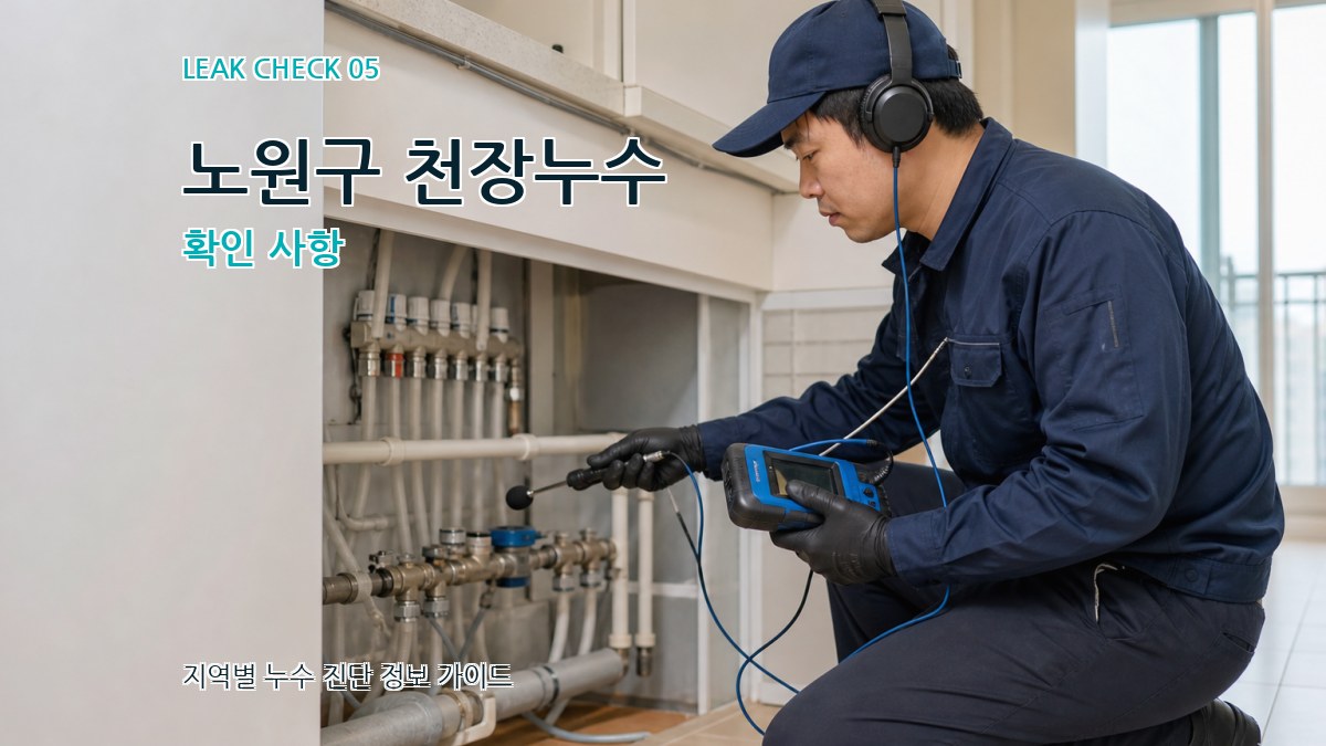 노원구 천장누수 확인 사항