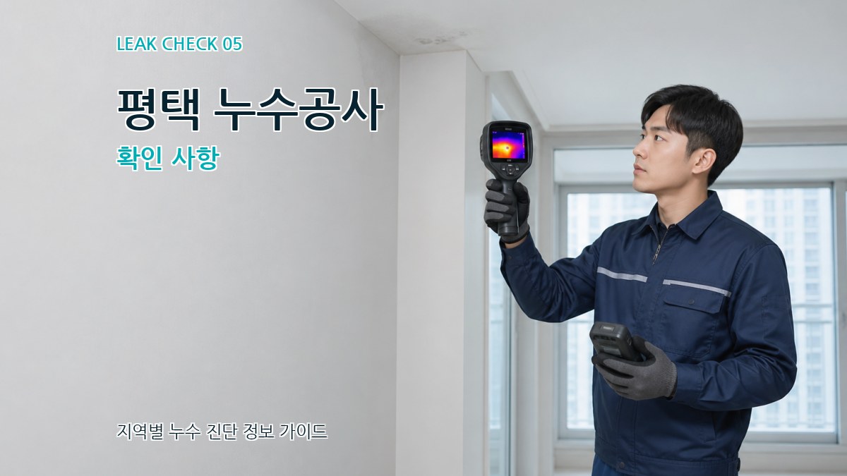 평택 누수공사 확인 사항