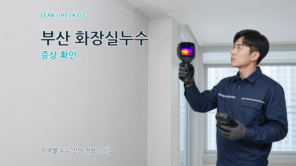 부산 화장실누수 증상 확인