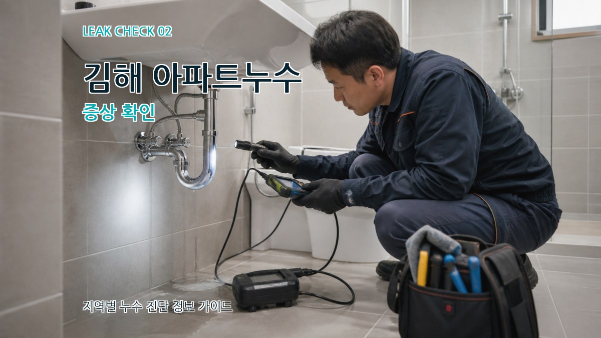 김해 아파트누수 증상 확인