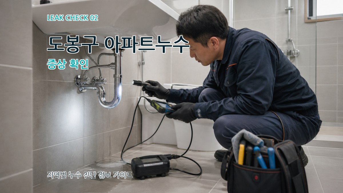 도봉구 아파트누수 증상 확인