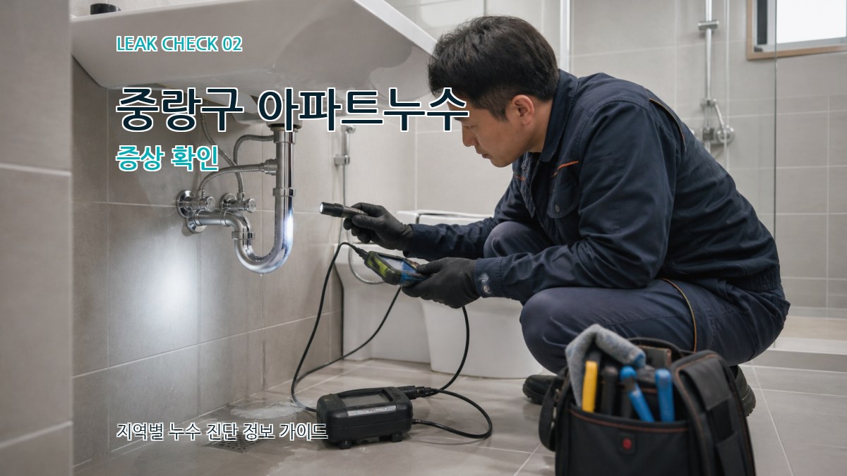 중랑구 아파트누수 증상 확인