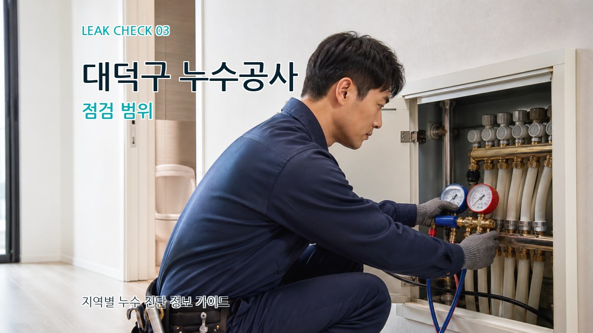 대덕구 누수공사 점검 범위