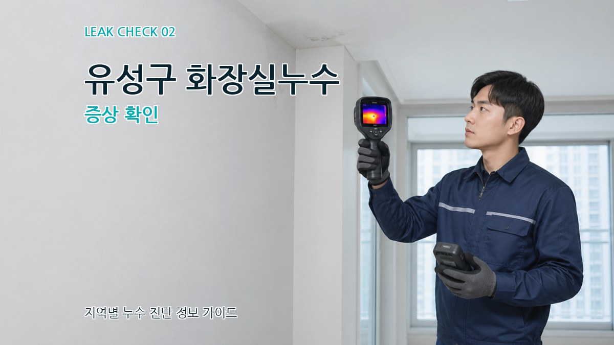 유성구 화장실누수 증상 확인