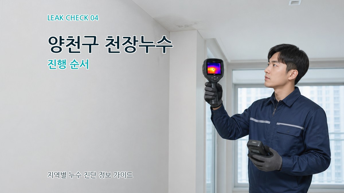 양천구 천장누수 진행 순서