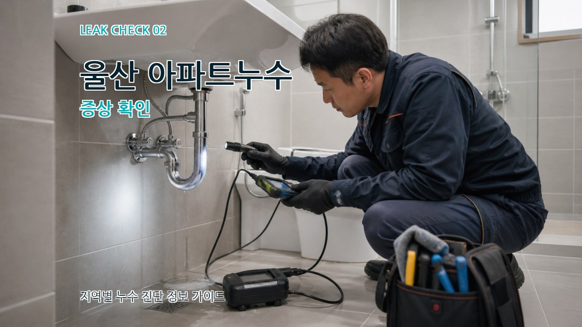 울산 아파트누수 증상 확인
