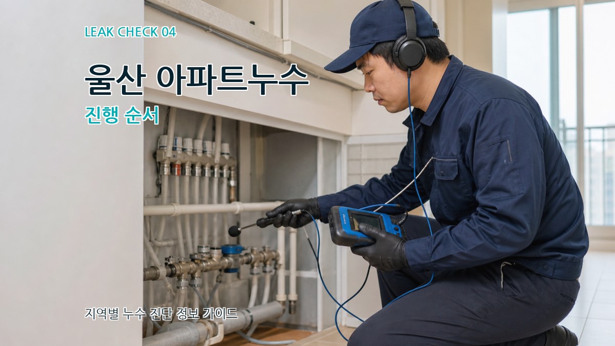울산 아파트누수 진행 순서