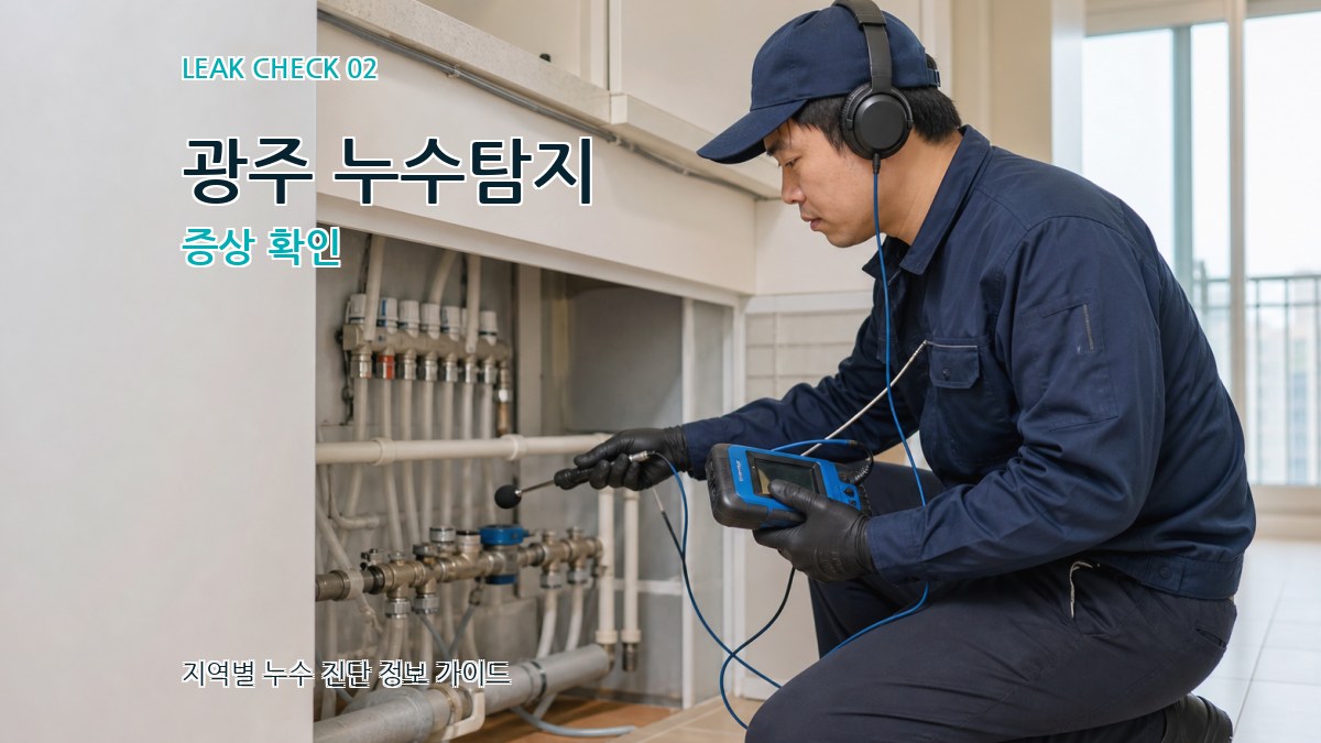 광주 누수탐지 증상 확인