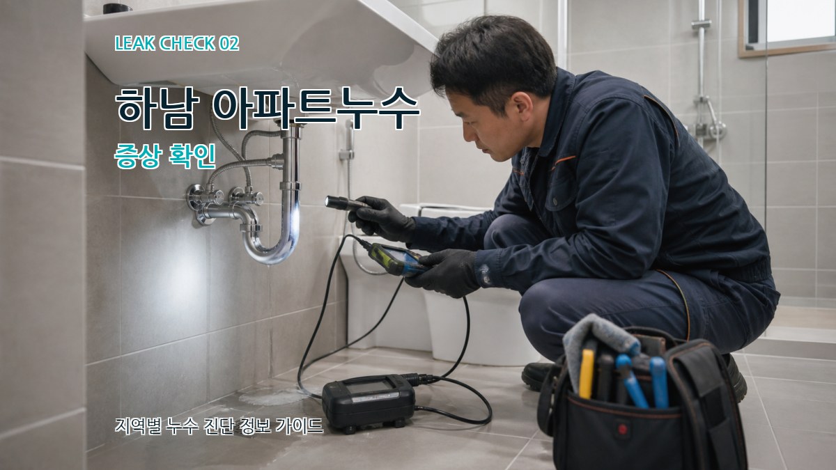 하남 아파트누수 증상 확인