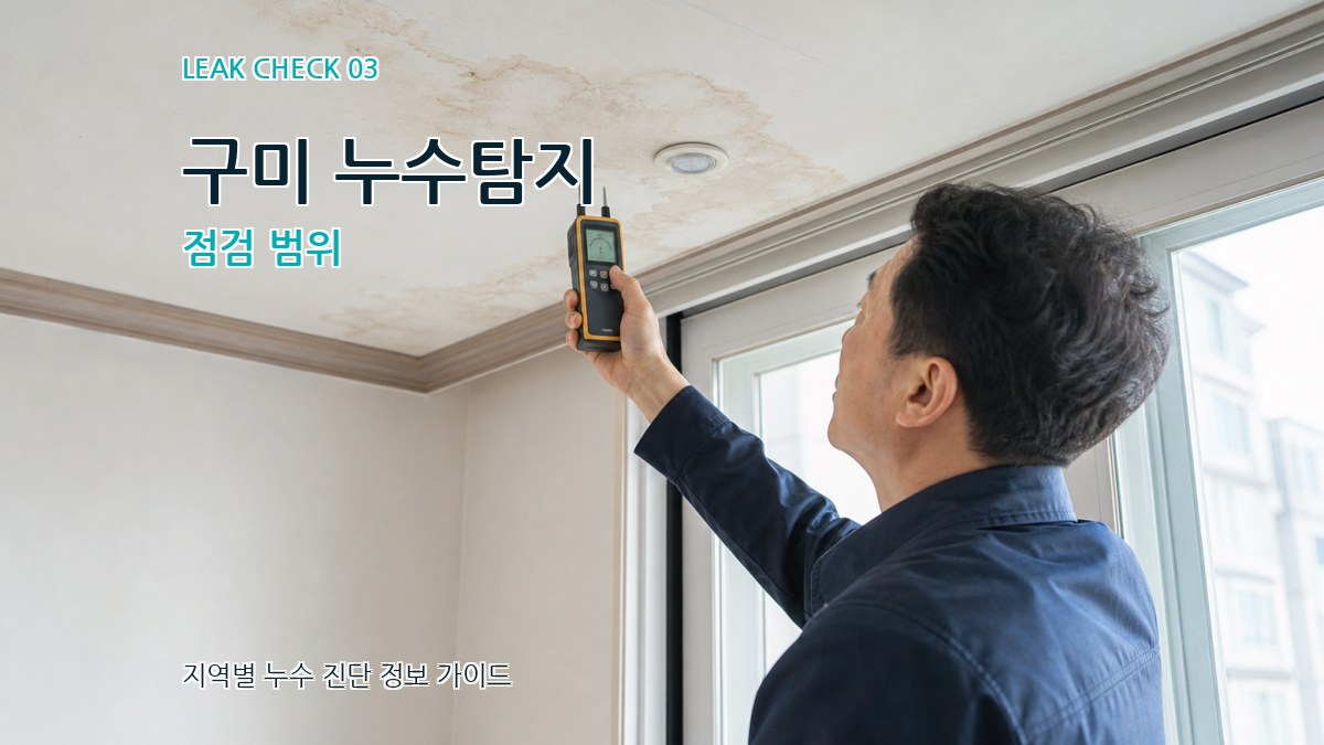 구미 누수탐지 점검 범위