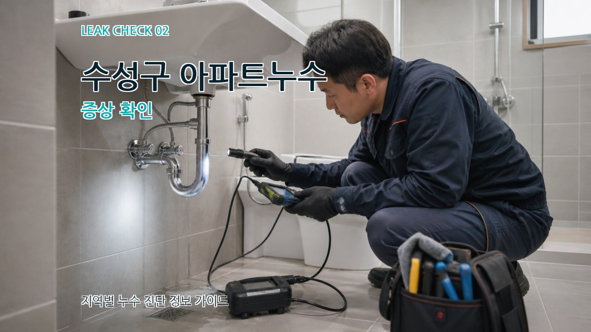 수성구 아파트누수 증상 확인