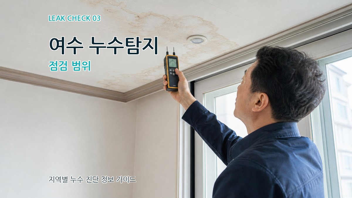 여수 누수탐지 점검 범위