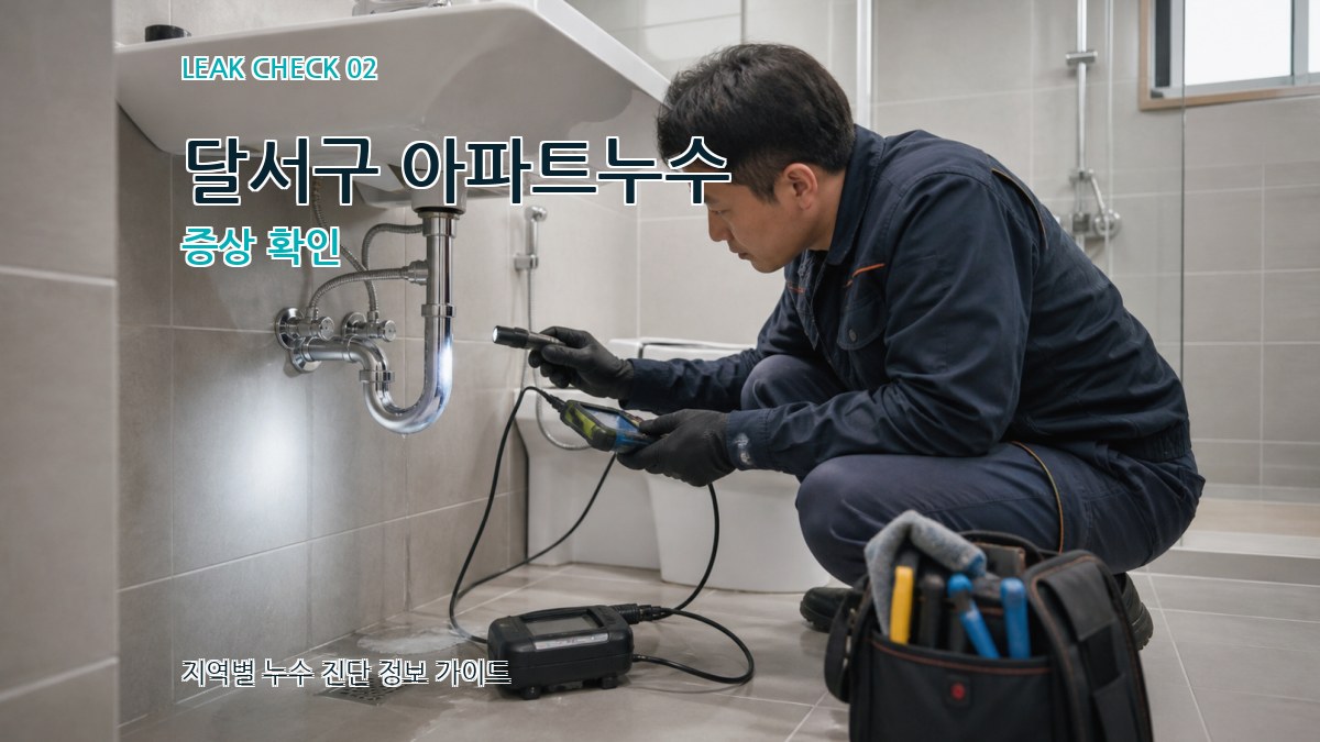 달서구 아파트누수 증상 확인