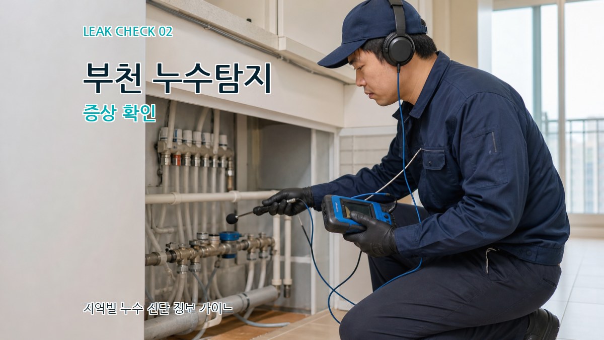 부천 누수탐지 증상 확인