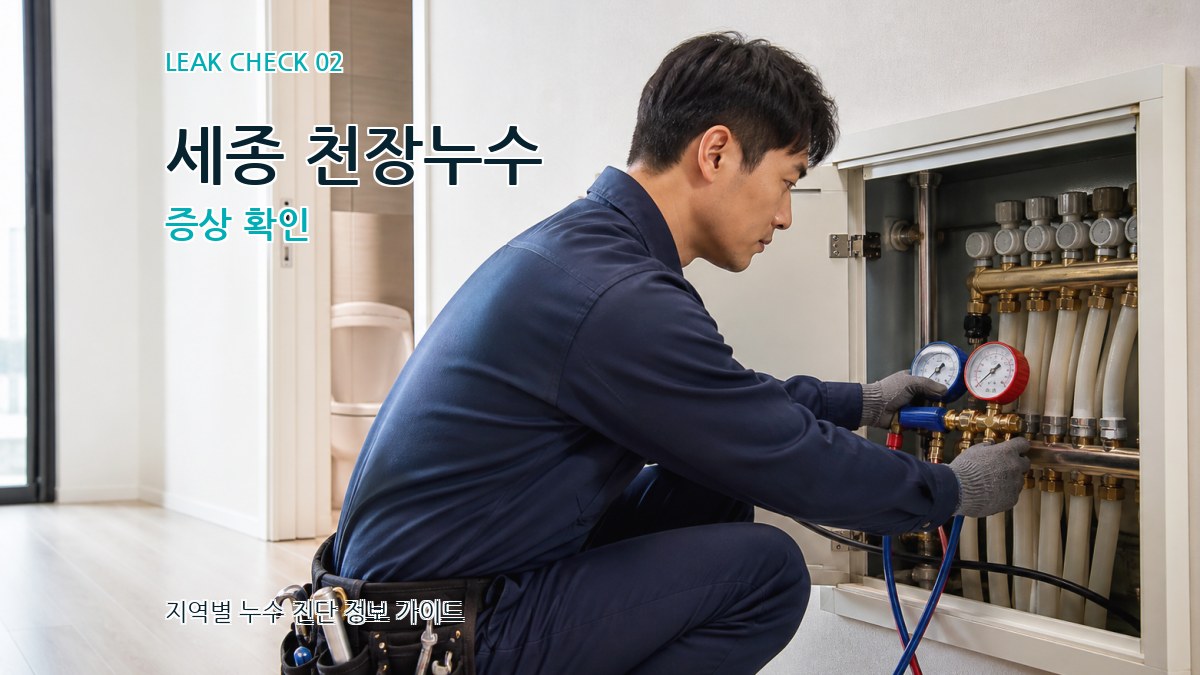 세종 천장누수 증상 확인