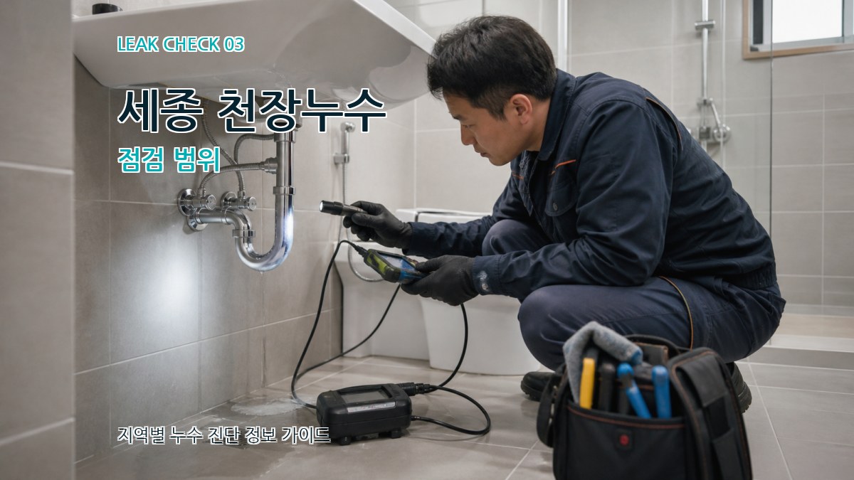 세종 천장누수 점검 범위