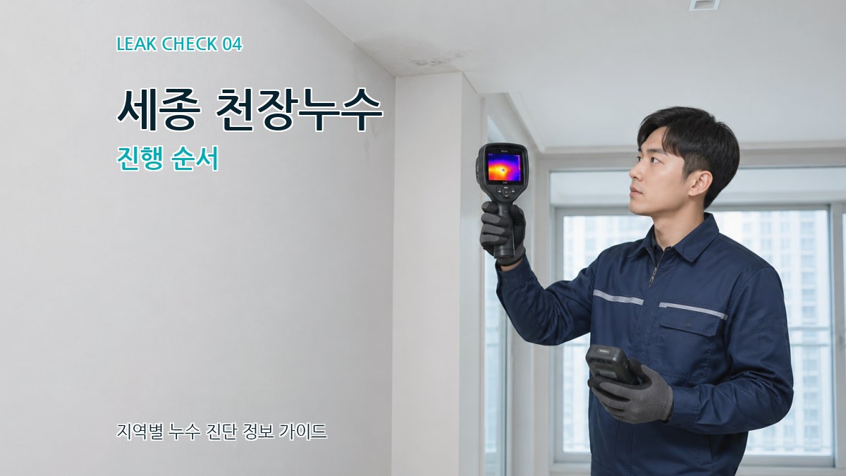 세종 천장누수 진행 순서