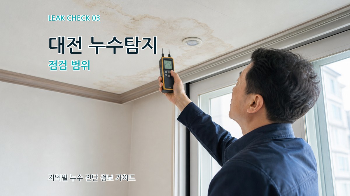 대전 누수탐지 점검 범위
