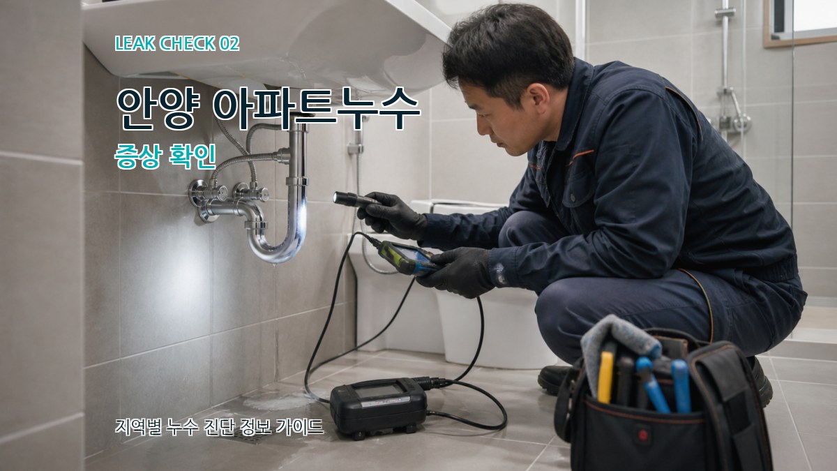 안양 아파트누수 증상 확인