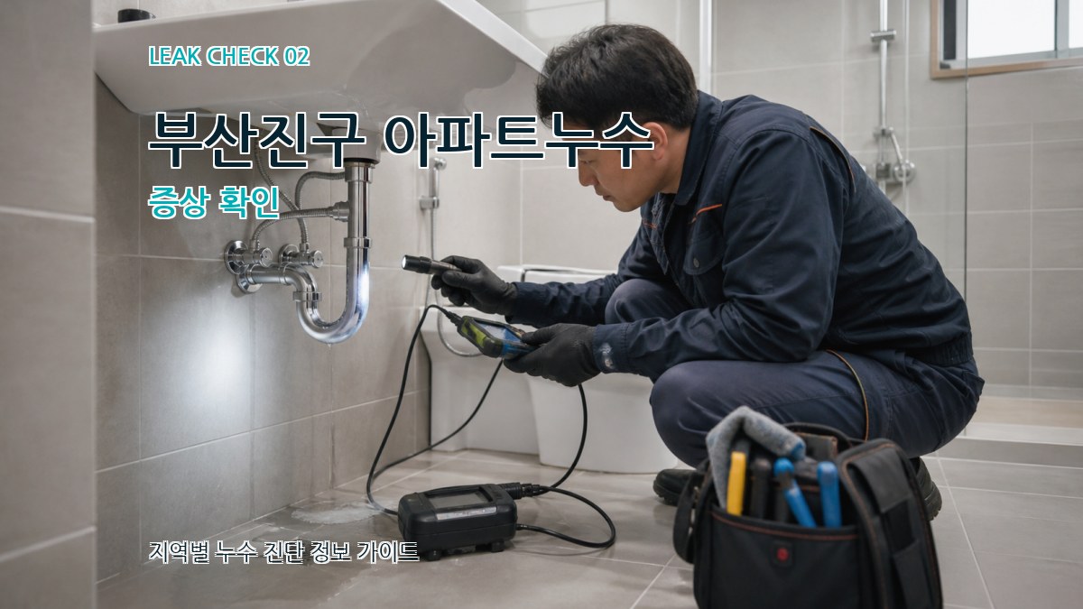 부산진구 아파트누수 증상 확인