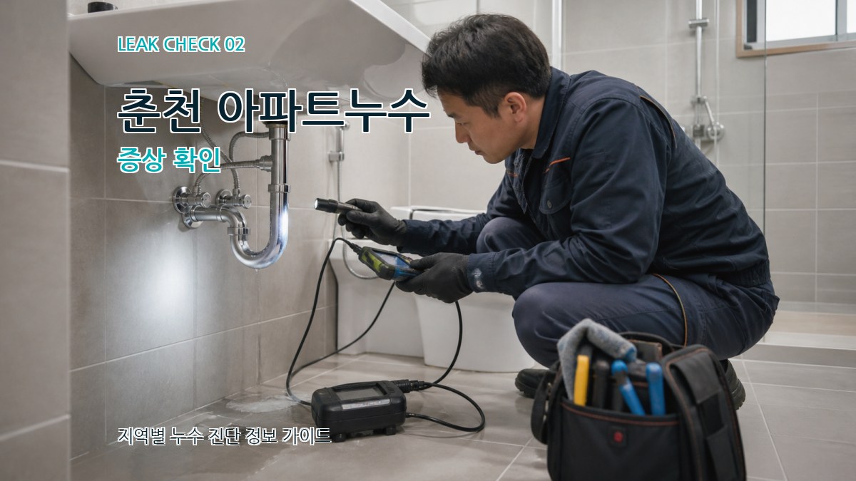 춘천 아파트누수 증상 확인