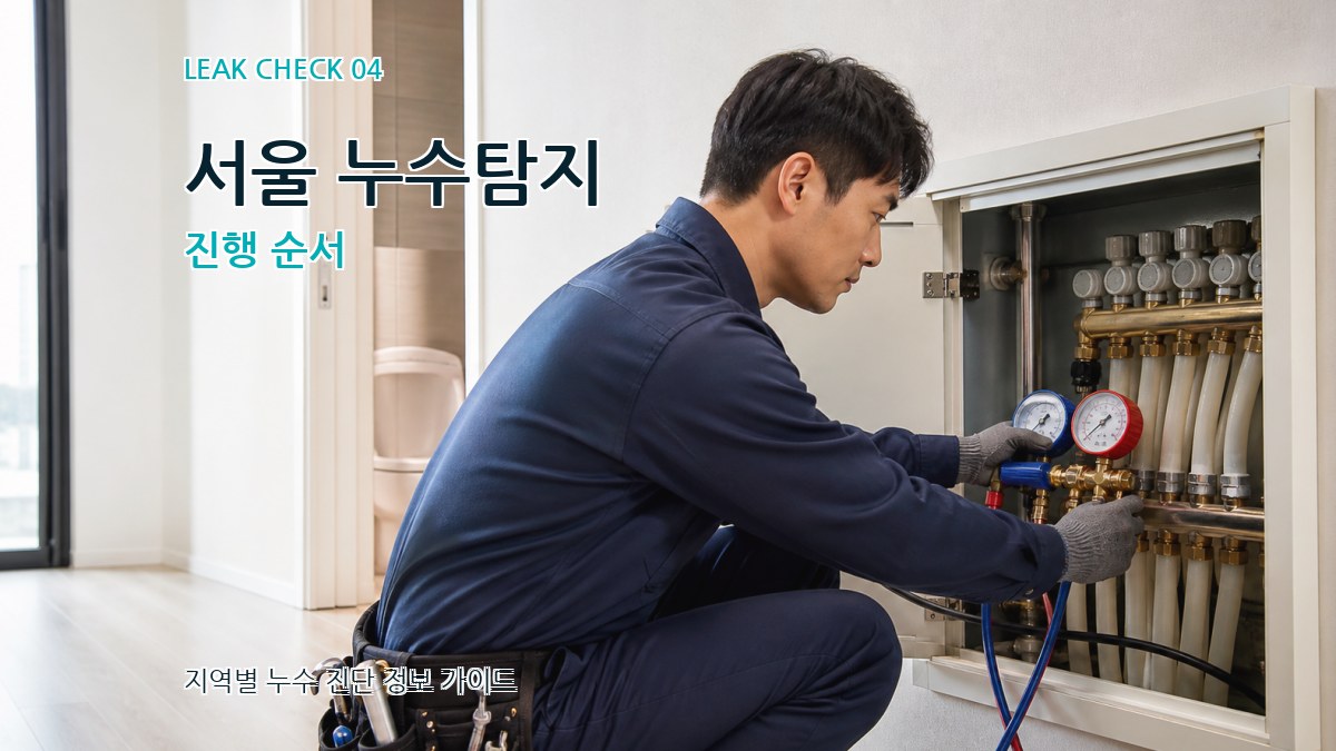 서울 누수탐지 진행 순서