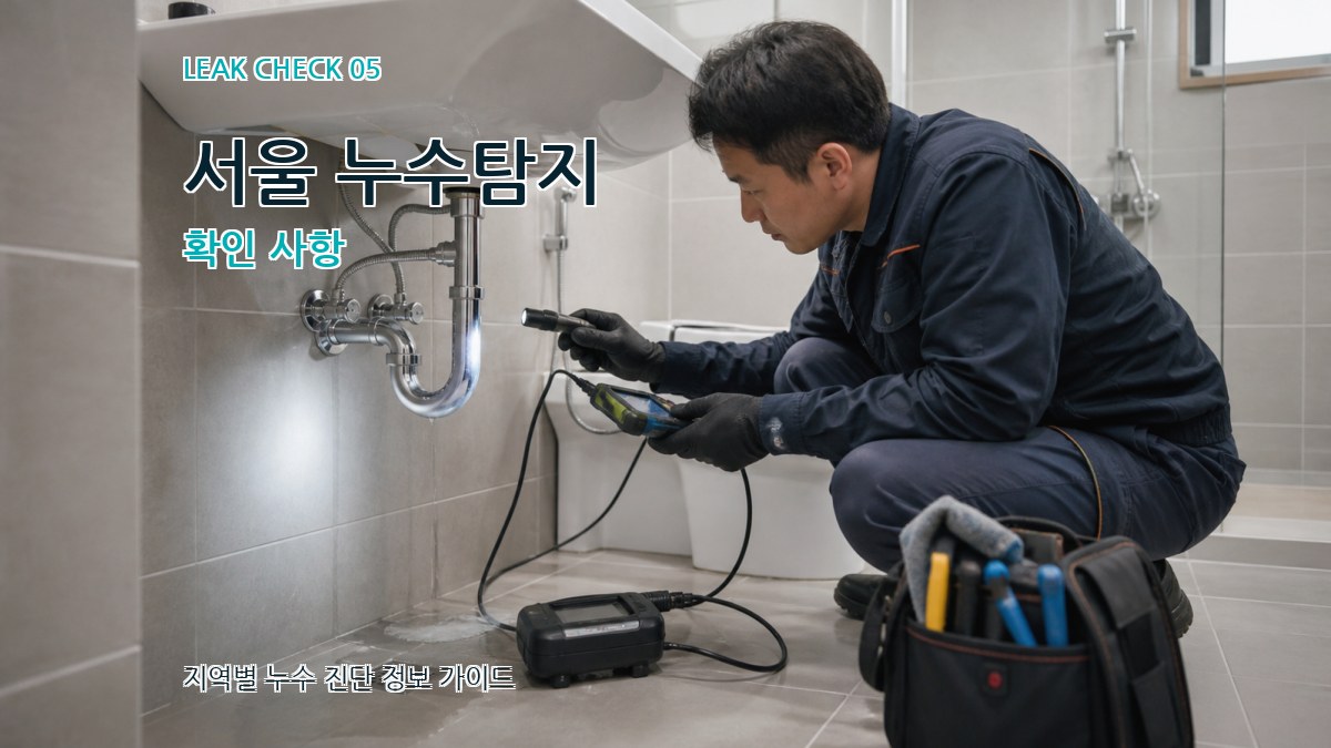 서울 누수탐지 확인 사항