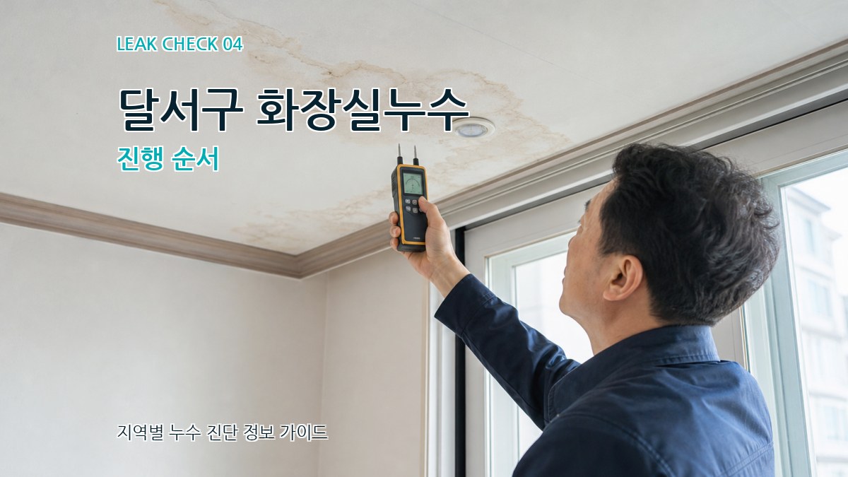달서구 화장실누수 진행 순서