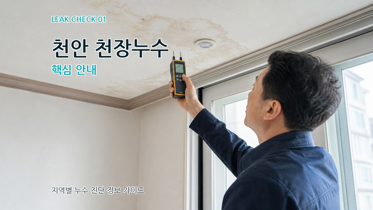천안 천장누수