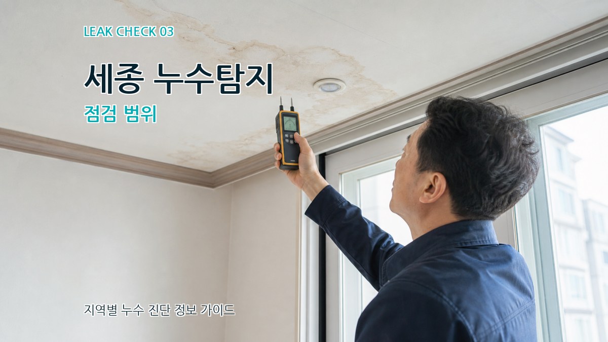 세종 누수탐지 점검 범위