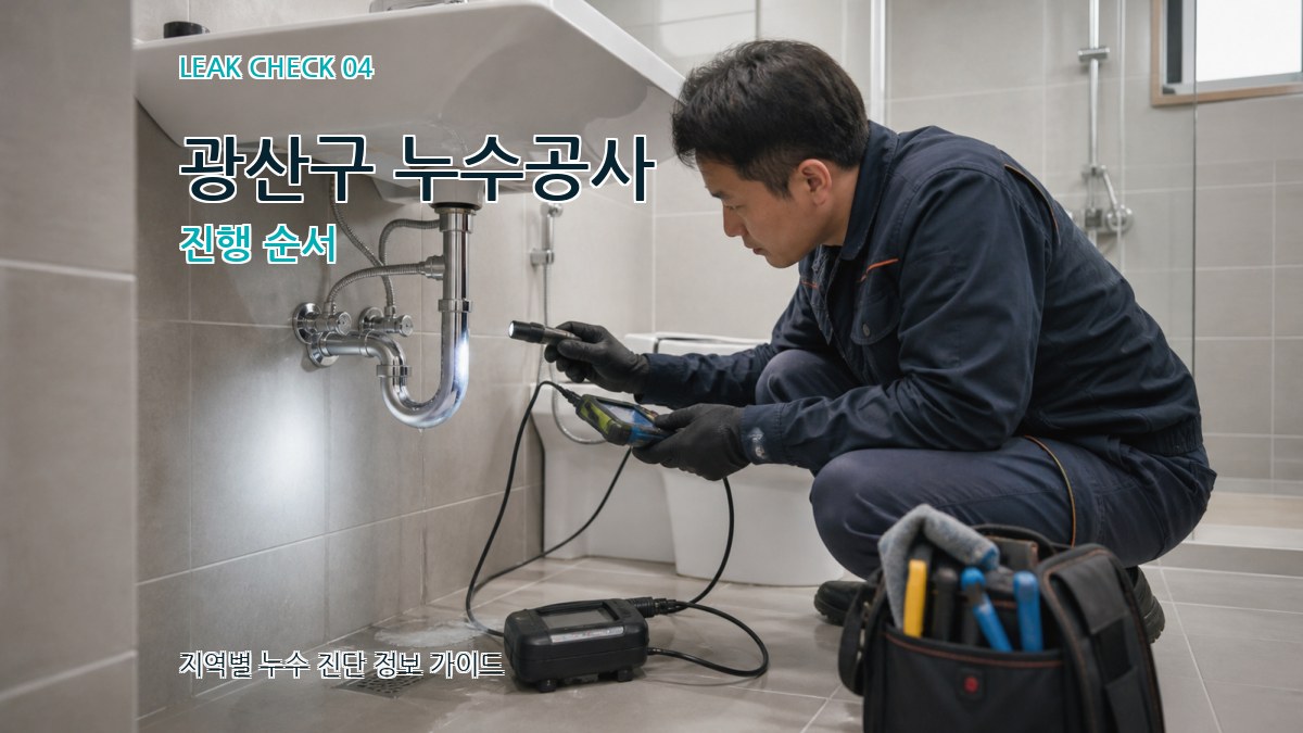 광산구 누수공사 진행 순서