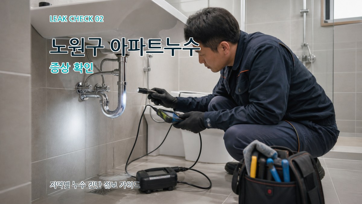 노원구 아파트누수 증상 확인