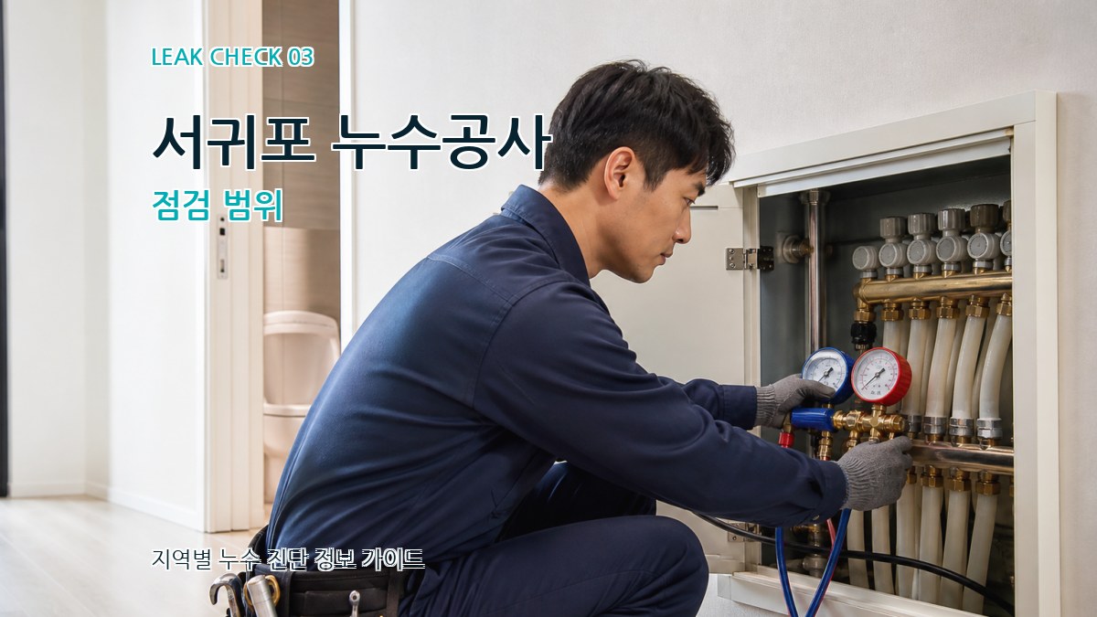 서귀포 누수공사 점검 범위