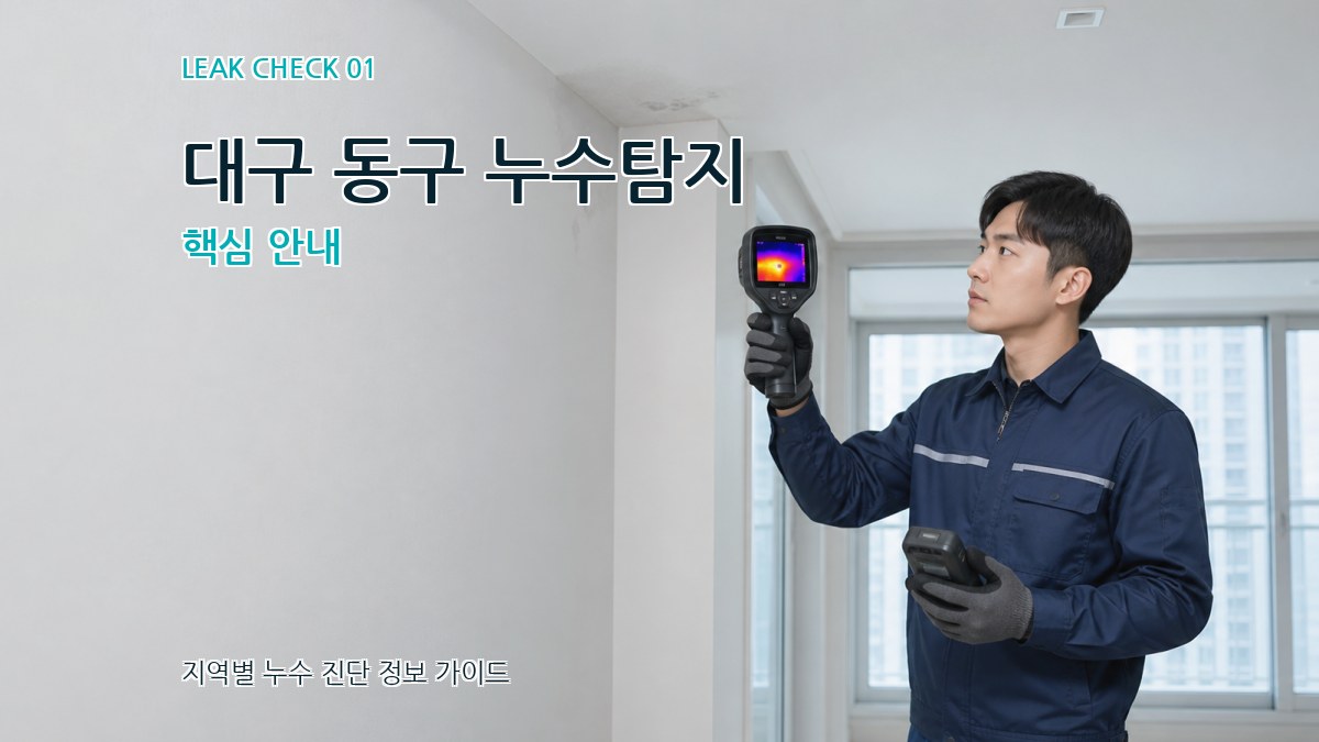 대구 동구 누수탐지