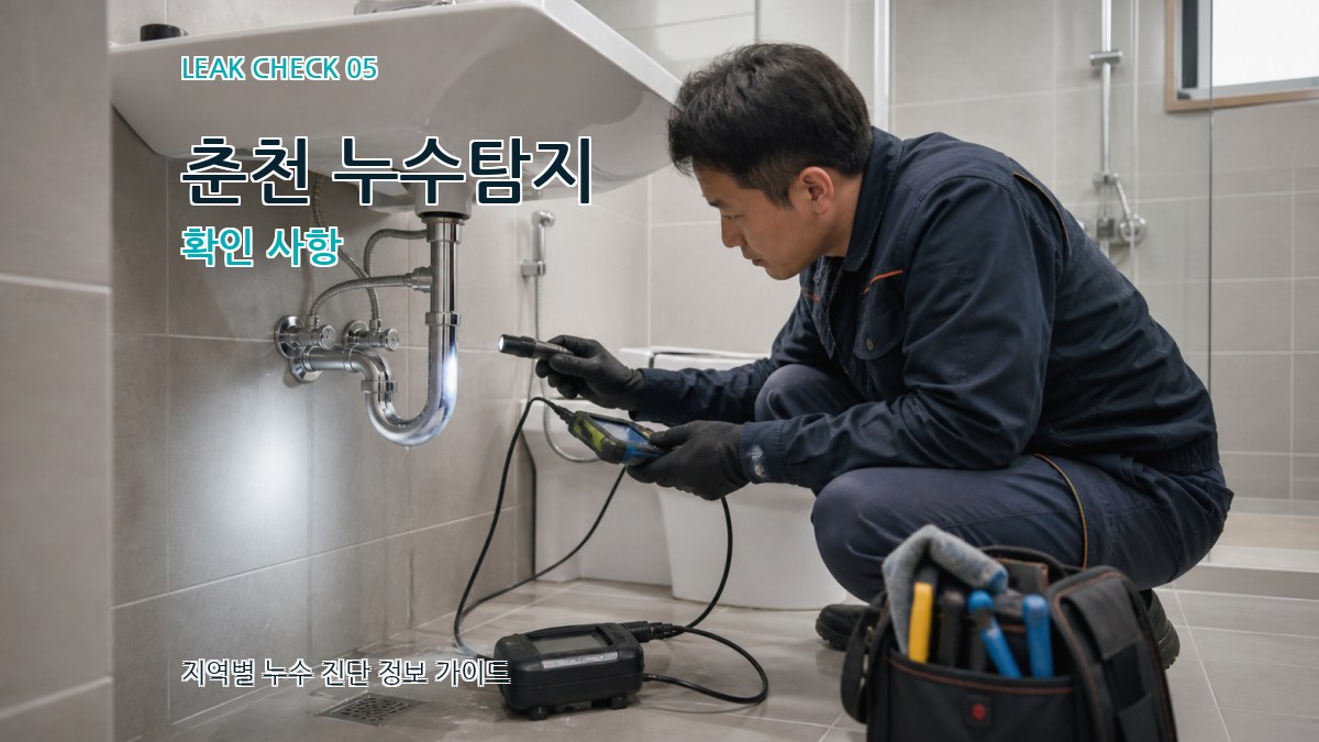 춘천 누수탐지 확인 사항