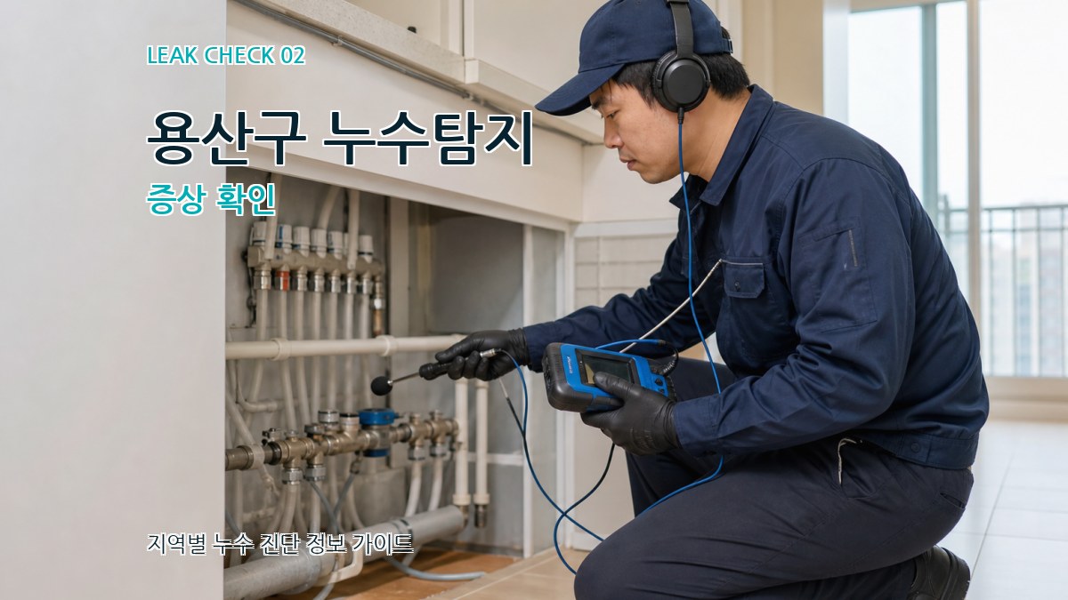 용산구 누수탐지 증상 확인