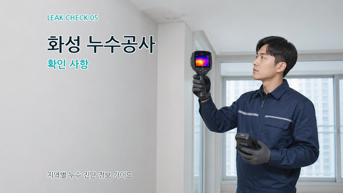 화성 누수공사 확인 사항