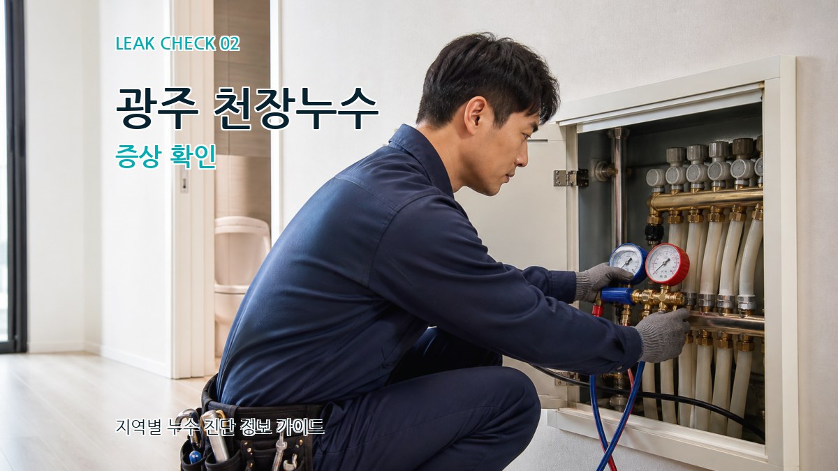 광주 천장누수 증상 확인