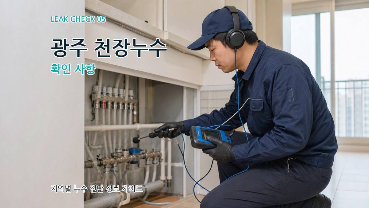 광주 천장누수 확인 사항