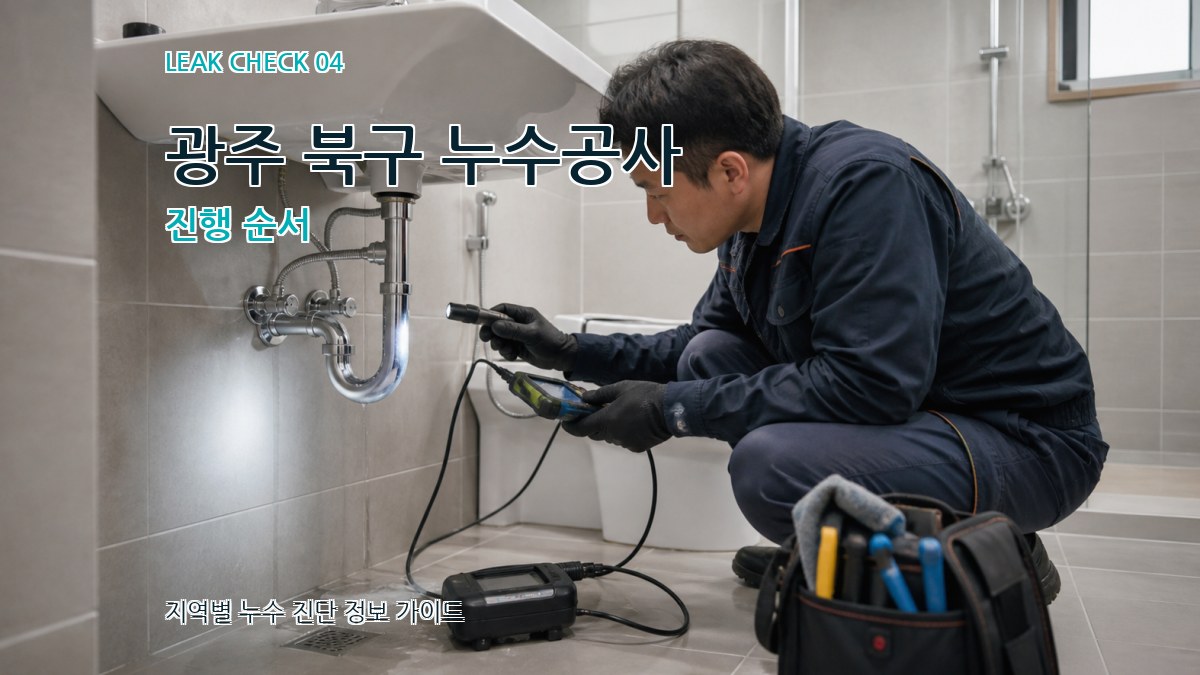 광주 북구 누수공사 진행 순서