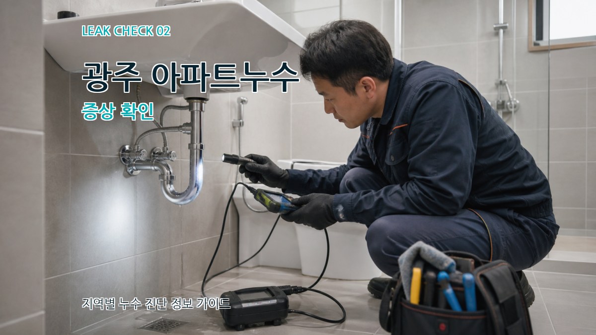 광주 아파트누수 증상 확인