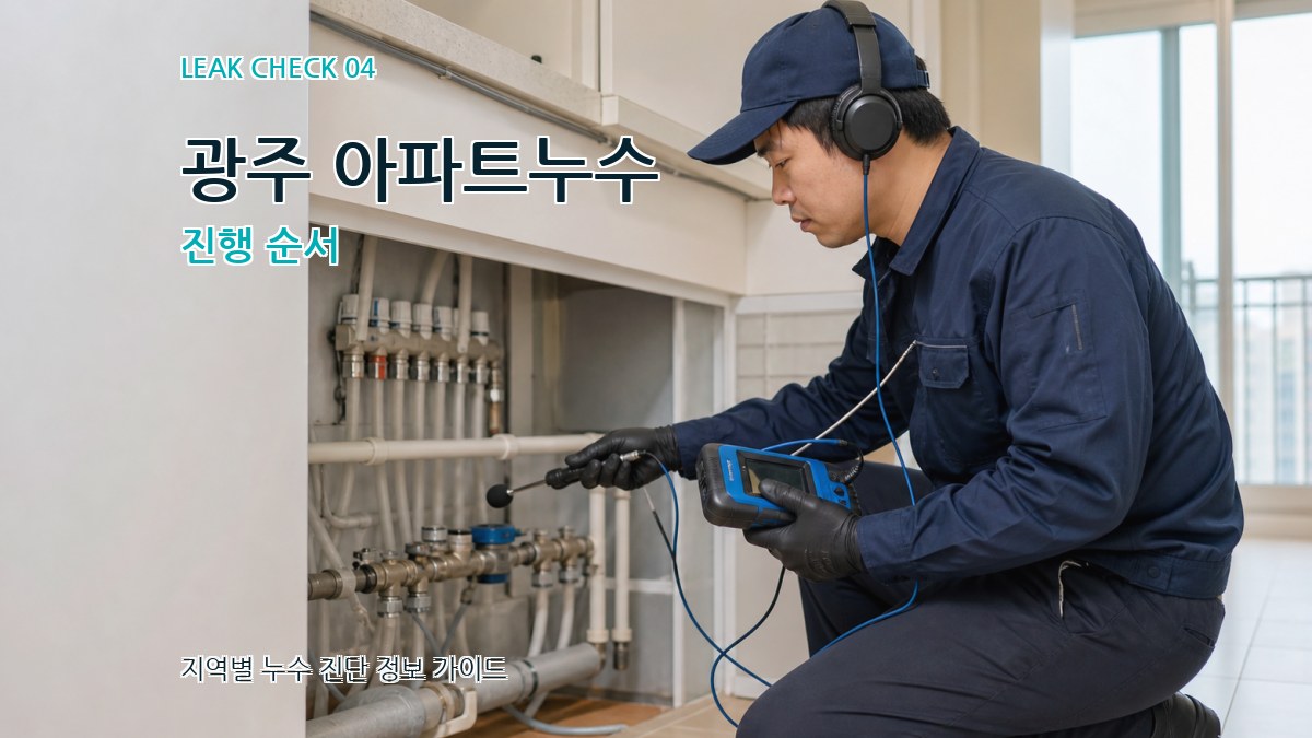 광주 아파트누수 진행 순서