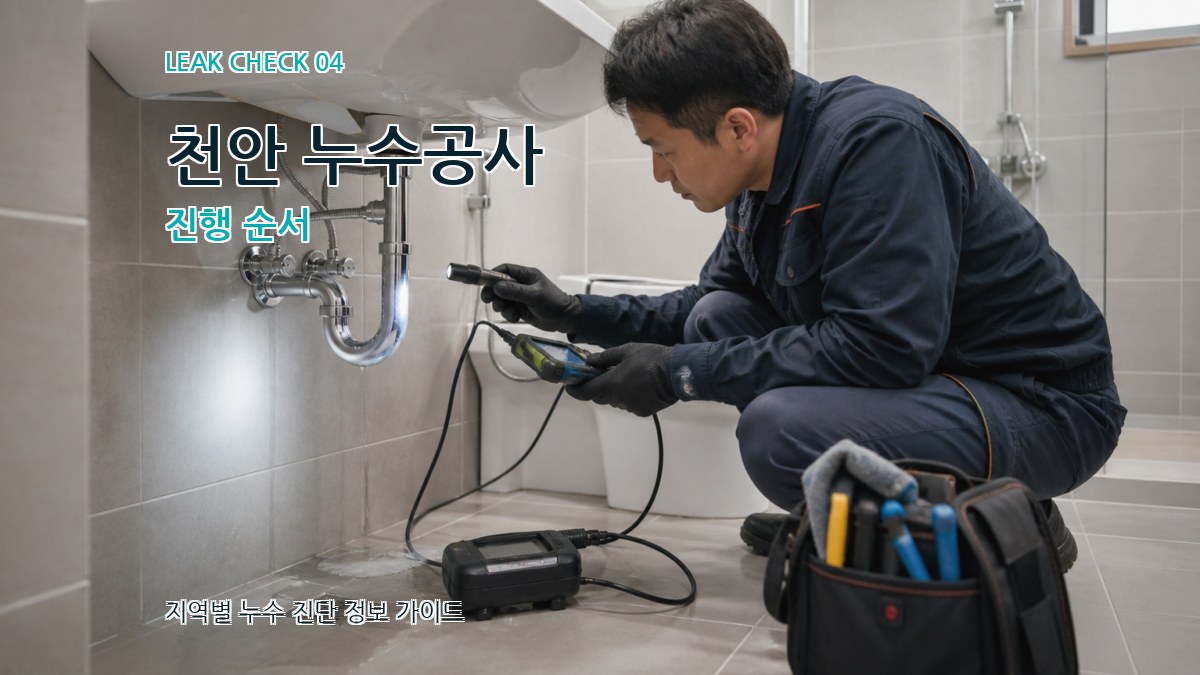 천안 누수공사 진행 순서