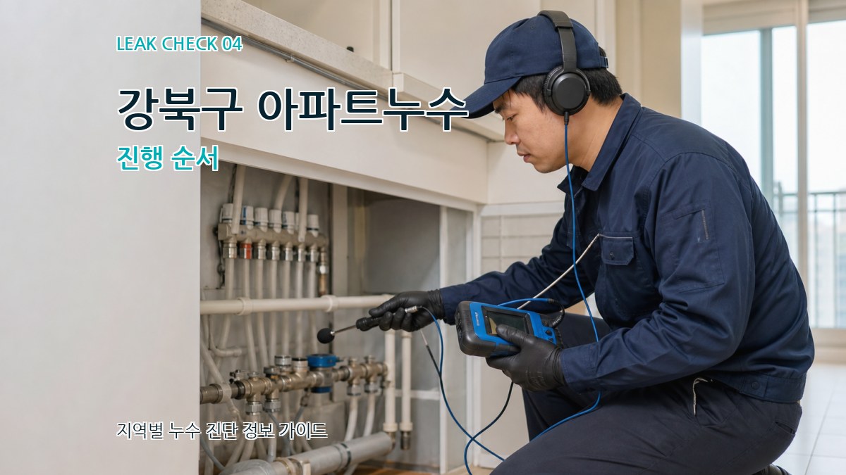 강북구 아파트누수 진행 순서