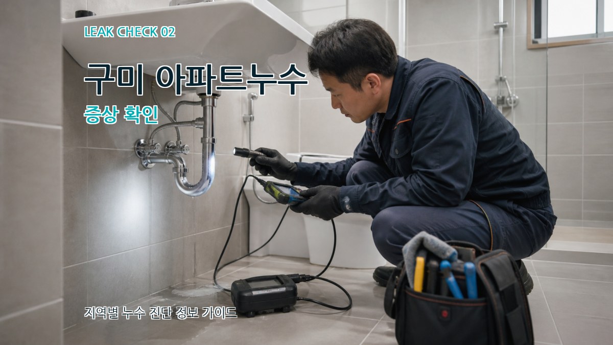 구미 아파트누수 증상 확인