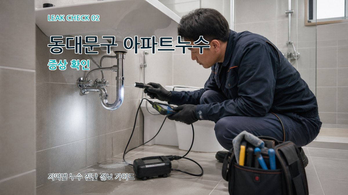 동대문구 아파트누수 증상 확인