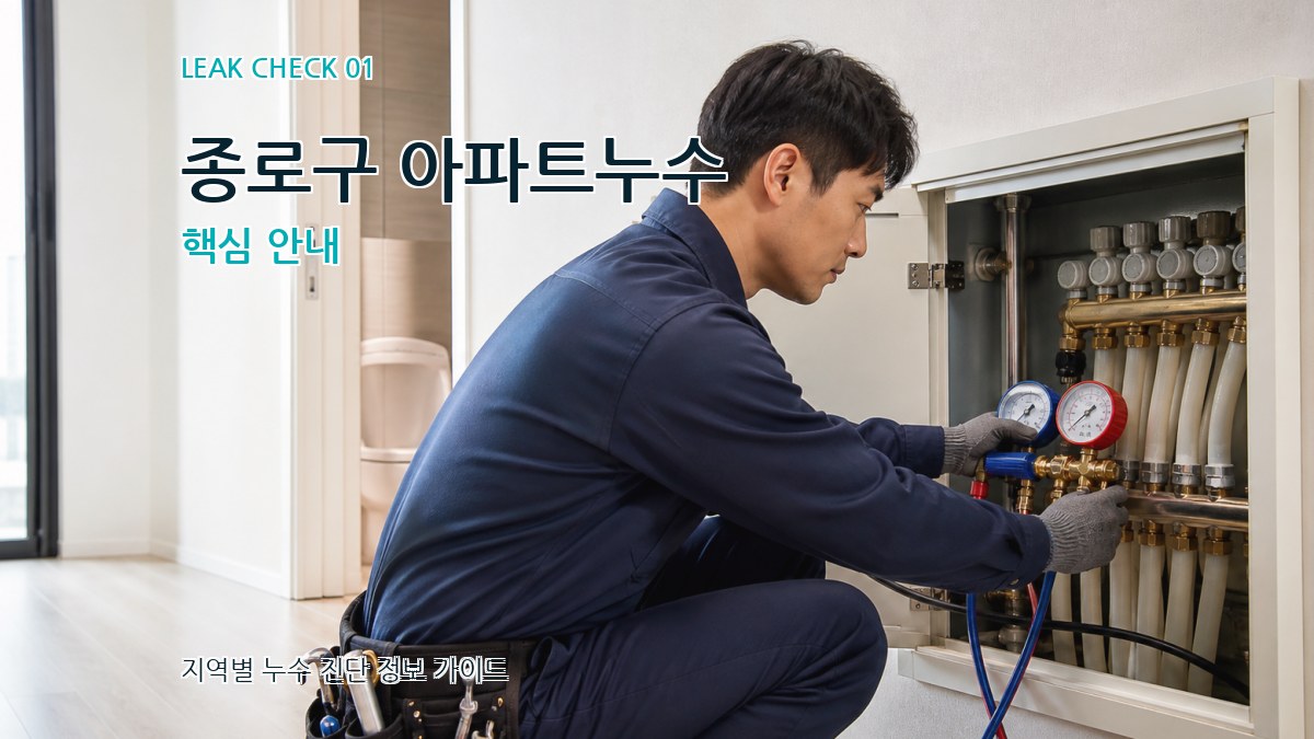 종로구 아파트누수