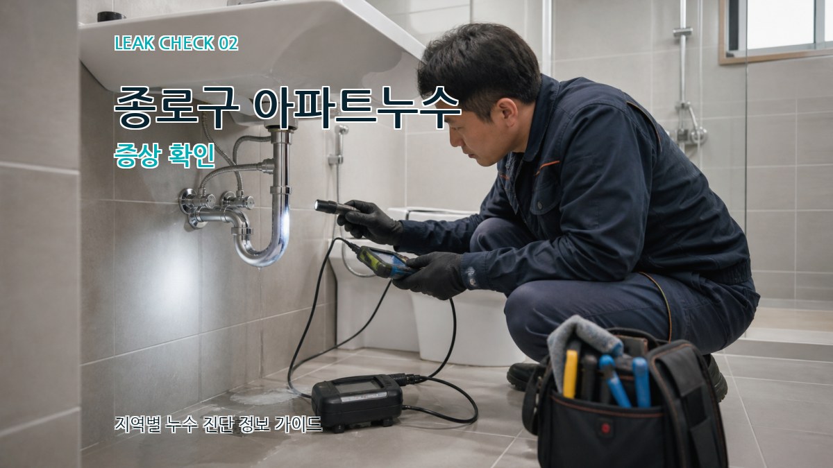 종로구 아파트누수 증상 확인
