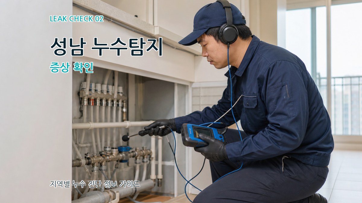 성남 누수탐지 증상 확인