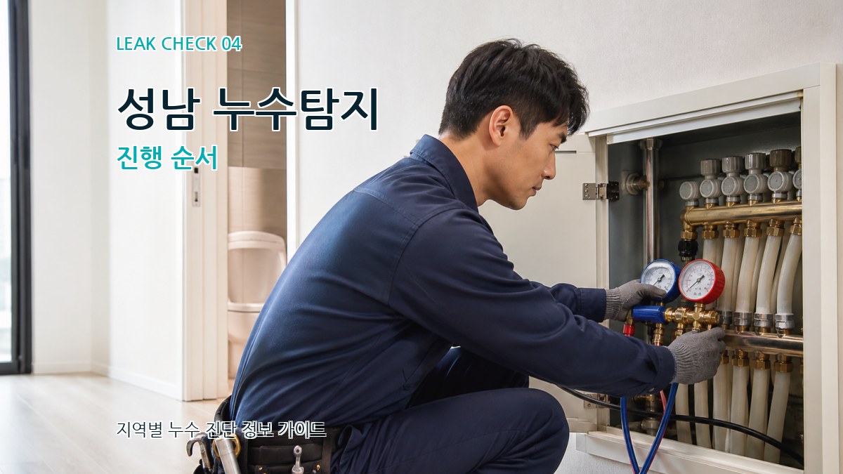 성남 누수탐지 진행 순서